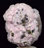 5.2cms RHODOCHROSITE CALCITE PYRITE Crystal Huanzala Peru Pink Crystals R573