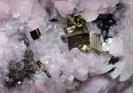 5.2cms RHODOCHROSITE CALCITE PYRITE Crystal Huanzala Peru Pink Crystals R573