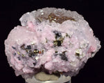 5.2cms RHODOCHROSITE CALCITE PYRITE Crystal Huanzala Peru Pink Crystals R573