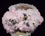5.2cms RHODOCHROSITE CALCITE PYRITE Crystal Huanzala Peru Pink Crystals R573