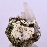 4.2cms EPIDOTE QUARTZ CRYSTALS Peru Cluster Collector Green Yellow Color Mineral Specimen CE966