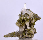 4.6cms EPIDOTE QUARTZ CRYSTALS Peru Cluster Collector Green Yellow Color Mineral Specimen CE968