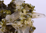 4.6cms EPIDOTE QUARTZ CRYSTALS Peru Cluster Collector Green Yellow Color Mineral Specimen CE968
