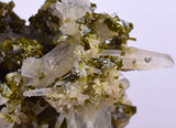 4.6cms EPIDOTE QUARTZ CRYSTALS Peru Cluster Collector Green Yellow Color Mineral Specimen CE968
