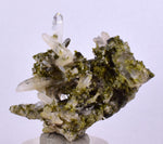 4.6cms EPIDOTE QUARTZ CRYSTALS Peru Cluster Collector Green Yellow Color Mineral Specimen CE968