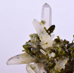 4.6cms EPIDOTE QUARTZ CRYSTALS Peru Cluster Collector Green Yellow Color Mineral Specimen CE968