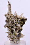4.5cms EPIDOTE QUARTZ CRYSTALS Peru Cluster Collector Green Yellow Color Mineral Specimen CE969
