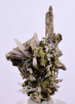 4.5cms EPIDOTE QUARTZ CRYSTALS Peru Cluster Collector Green Yellow Color Mineral Specimen CE969