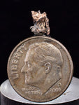 0.7cms NATIVE SILVER WIRES Crystals  San Genaro Mine Peru Mineral Specimen H312
