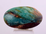 12carats BLUE OPAL CABOCHON Pendant Wire Wrap Caribean Turquoise Color Peru B40