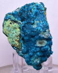 6.4cms  QUARTZ CHRYSOCOLLA TENTADORA Mine Peru Grape Botryoidal Stalactite Crystals Rare Ajoite (?)Mineral Specimen Collectors ce963