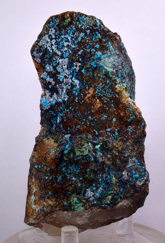 10.3cms  QUARTZ CHRYSOCOLLA TENTADORA Mine Peru Grape Botryoidal Stalactite Crystals Rare Ajoite (?)Mineral Specimen Collectors ce965