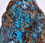 10.3cms  QUARTZ CHRYSOCOLLA TENTADORA Mine Peru Grape Botryoidal Stalactite Crystals Rare Ajoite (?)Mineral Specimen Collectors ce965