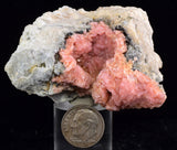7cms RHODOCHROSITE ROSETTE CALCITE Morococha Peru Pink Crystals Mineral Specimen R599