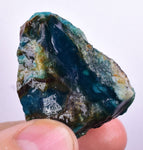 33.4grs GEM SILICA CHRYSOCOLLA Blue Chalcedony Rough Peru Mineral Specimen S108