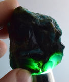 33.4grs GEM SILICA CHRYSOCOLLA Blue Chalcedony Rough Peru Mineral Specimen S108