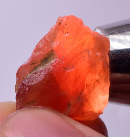 8.3grams GEM RED RHODOCHROSITE Rough Ortiz Peru Gemstones Mineral Specimen R585