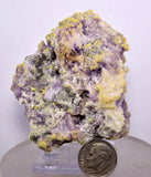 7cms COQUIMBITE ALUNOGEN CRYSTAL Romerite Copiatite Chalcantite Mineral Specimen U559