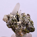 4.2cms EPIDOTE QUARTZ CRYSTALS Peru Cluster Collector Green Yellow Color Mineral Specimen CE966