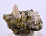 2.8cms EPIDOTE QUARTZ CRYSTALS Peru Cluster Collector Green Yellow Color Mineral Specimen CE967