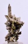 4.5cms EPIDOTE QUARTZ CRYSTALS Peru Cluster Collector Green Yellow Color Mineral Specimen CE969
