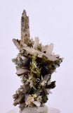 4.5cms EPIDOTE QUARTZ CRYSTALS Peru Cluster Collector Green Yellow Color Mineral Specimen CE969
