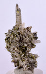 4.5cms EPIDOTE QUARTZ CRYSTALS Peru Cluster Collector Green Yellow Color Mineral Specimen CE969
