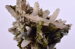 4.5cms EPIDOTE QUARTZ CRYSTALS Peru Cluster Collector Green Yellow Color Mineral Specimen CE969