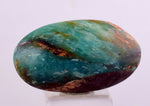 12carats BLUE OPAL CABOCHON Pendant Wire Wrap Caribean Turquoise Color Peru B40