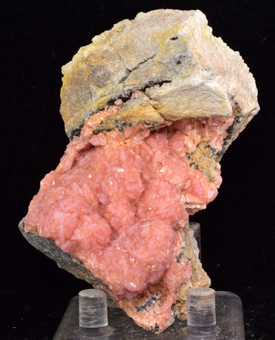 8cms RHODOCHROSITE ROSETTE CALCITE Morococha Peru Pink Crystals Mineral Specimen R600