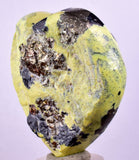 5.3cm CARVING FANG SERPENTINE Pyrite Sculpture Art Peru Mineral Specimen J537