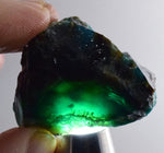 33.4grs GEM SILICA CHRYSOCOLLA Blue Chalcedony Rough Peru Mineral Specimen S108