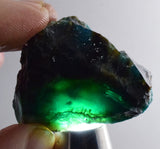 33.4grs GEM SILICA CHRYSOCOLLA Blue Chalcedony Rough Peru Mineral Specimen S108