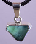 1.2cms BLUEISH  GREEN GRANDIDIERITTE Facet Silver Jewely Pendant Rare Madagascar J538