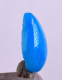1carat GEM SILICA CHRYSOCOLLA Cabochon Lily Mine Peru Royal Blue Color Jewelry B44
