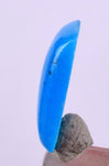 0.5carat GEM SILICA CHRYSOCOLLA Cabochon Lily Mine Peru Royal Blue Color Jewelry B45