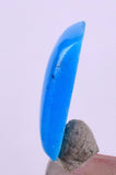 0.5carat GEM SILICA CHRYSOCOLLA Cabochon Lily Mine Peru Royal Blue Color Jewelry B45