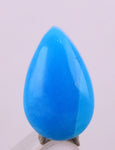 1carat GEM SILICA CHRYSOCOLLA Cabochon Lily Mine Peru Royal Blue Color Jewelry B46