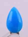 1carat GEM SILICA CHRYSOCOLLA Cabochon Lily Mine Peru Royal Blue Color Jewelry B46