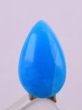 1carat GEM SILICA CHRYSOCOLLA Cabochon Lily Mine Peru Royal Blue Color Jewelry B46