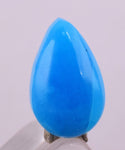 1carat GEM SILICA CHRYSOCOLLA Cabochon Lily Mine Peru Royal Blue Color Jewelry B46