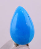 1carat GEM SILICA CHRYSOCOLLA Cabochon Lily Mine Peru Royal Blue Color Jewelry B46