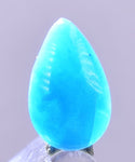 1carat GEM SILICA CHRYSOCOLLA Cabochon Lily Mine Peru Royal Blue Color Jewelry B46