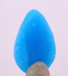 1carat GEM SILICA CHRYSOCOLLA Cabochon Lily Mine Peru Royal Blue Color Jewelry B46