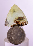 11.5 carats BLUE OPAL CABOCHON Pendant Wire Wrap Caribean Turquoise Color Peru B55