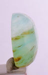 12 carats BLUE OPAL CABOCHON Pendant Wire Wrap Caribean Turquoise Color Peru B57