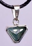 1.2cms BLUEISH  GREEN GRANDIDIERITTE Facet Silver Jewely Pendant Rare Madagascar J538