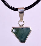 1.2cms BLUEISH  GREEN GRANDIDIERITTE Facet Silver Jewely Pendant Rare Madagascar J538