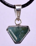 1.2cms BLUEISH  GREEN GRANDIDIERITTE Facet Silver Jewely Pendant Rare Madagascar J538