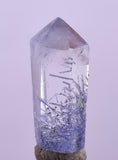 1.5Carats BLUE DUMORTIERITE in QUARTZ  Gem Polished Acicular Pendant Cabochon Mineral Specimen U562